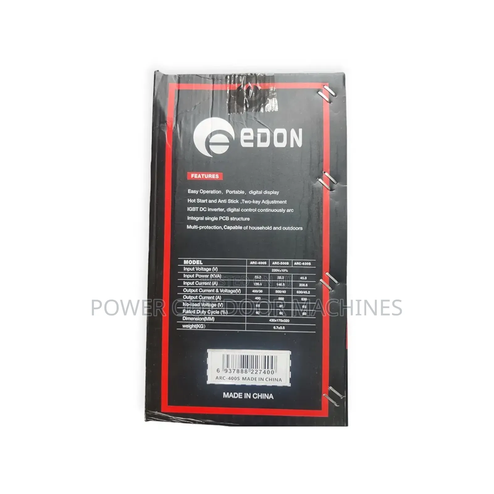 Arc 400 Edon Electric Inverter Welding Machine