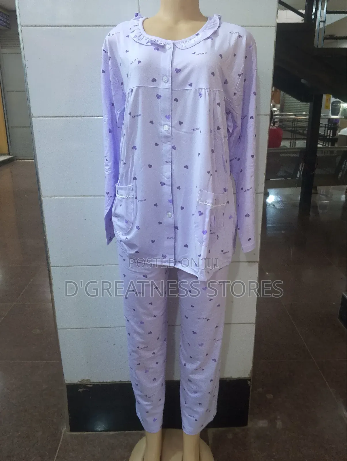 Night Pj's With Buttons