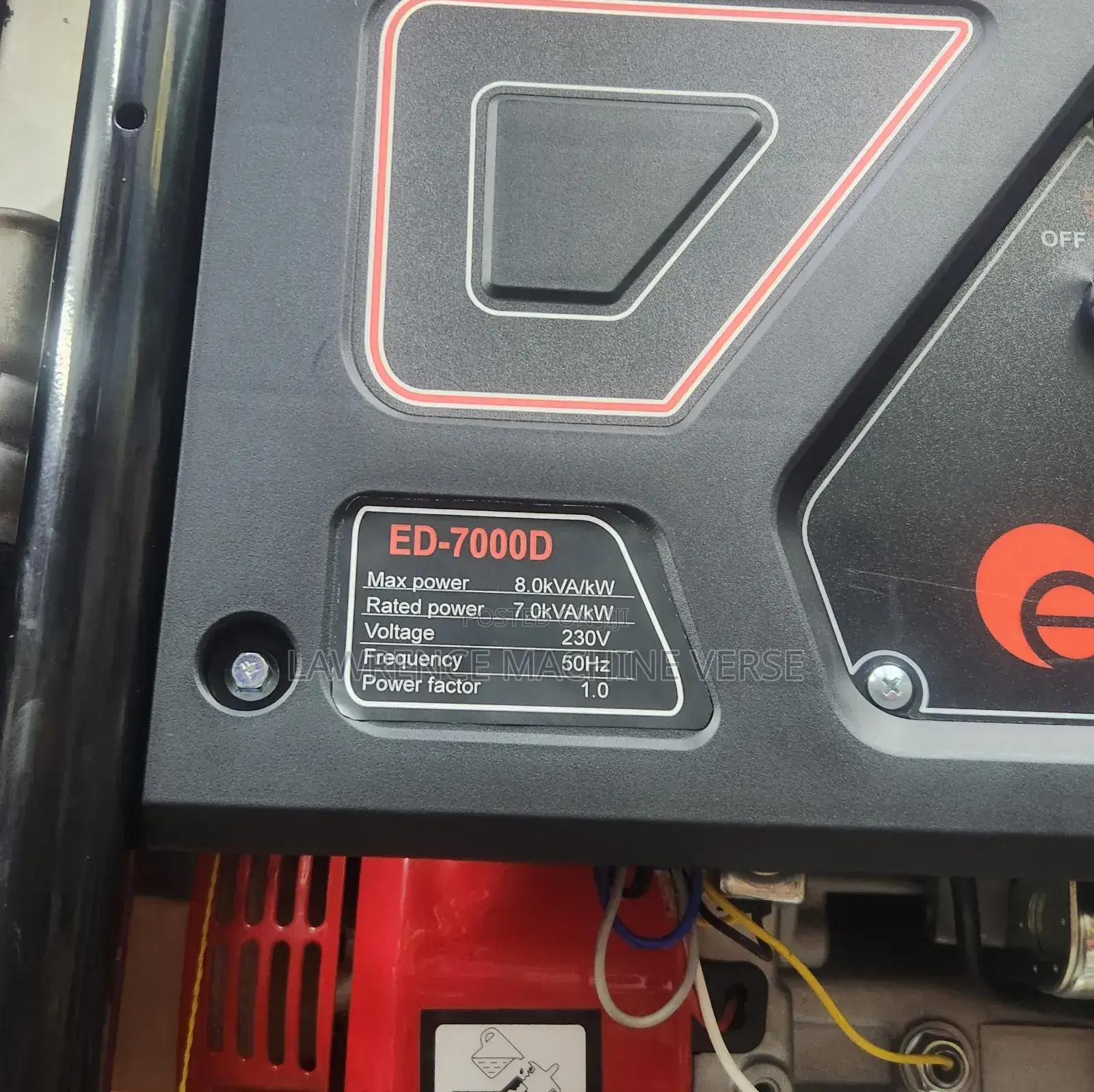 Gasoline Generator Ed 7000d 8kva