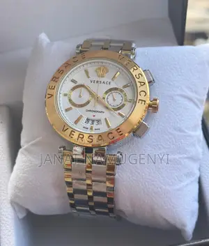 Golden and Silver Versace Watch
