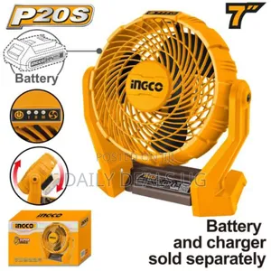 Ingco Cfali2007 -Lithium-Ion Fan -Orange