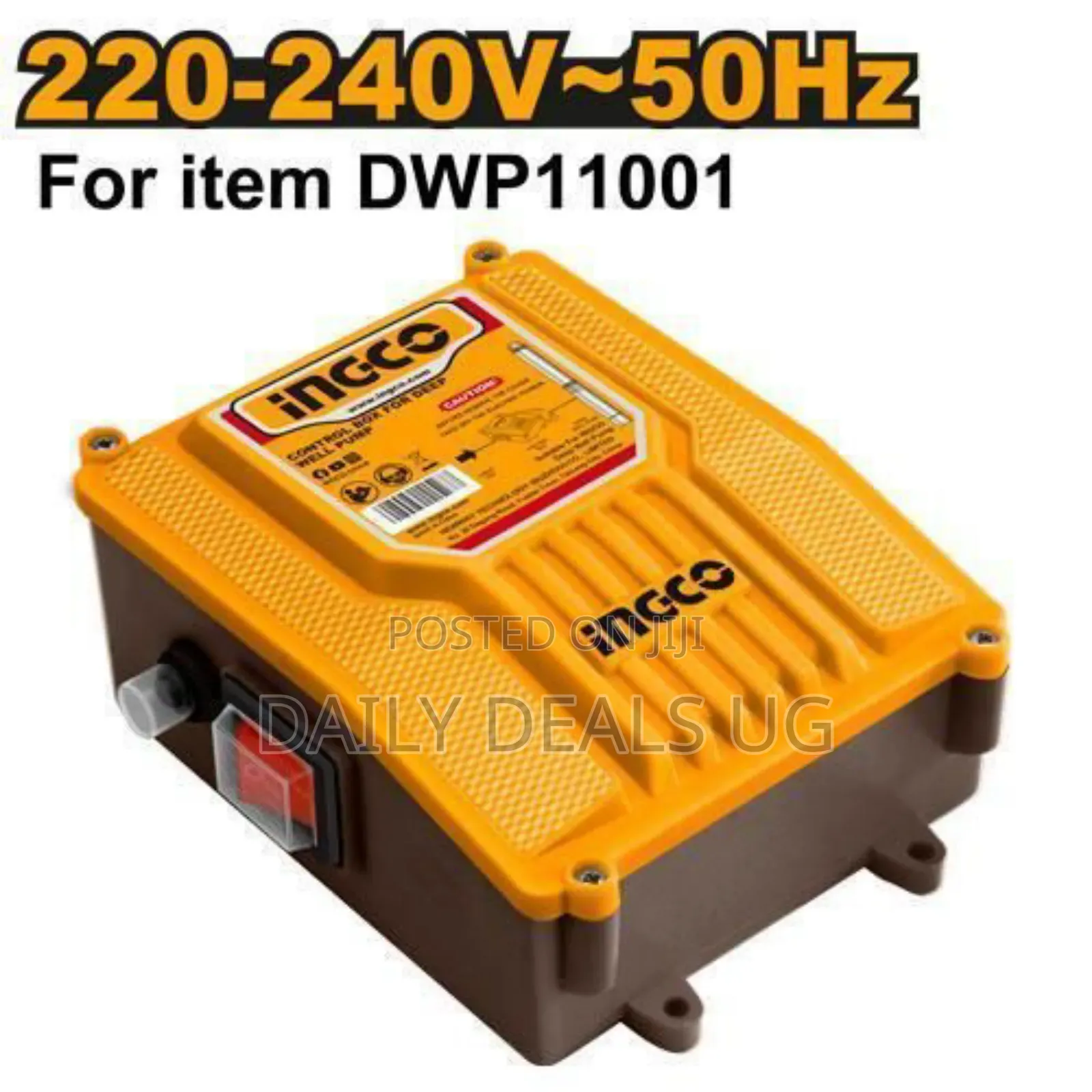 Ingco Dwp11001-Sb-Control Box for Deep Well Pump -Orange