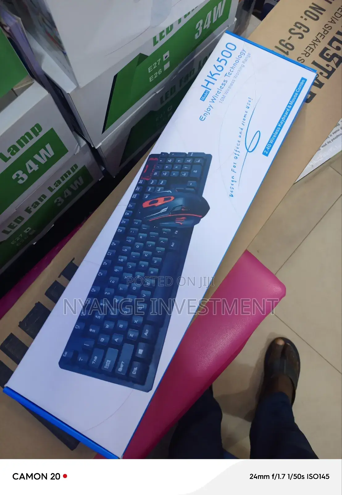 Wireless Keyboard and Mouse Combo
