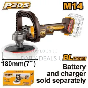 Ingco 20v M14 Lithium-Ion Polisher 180mm (Body Only) Cordless 3in1