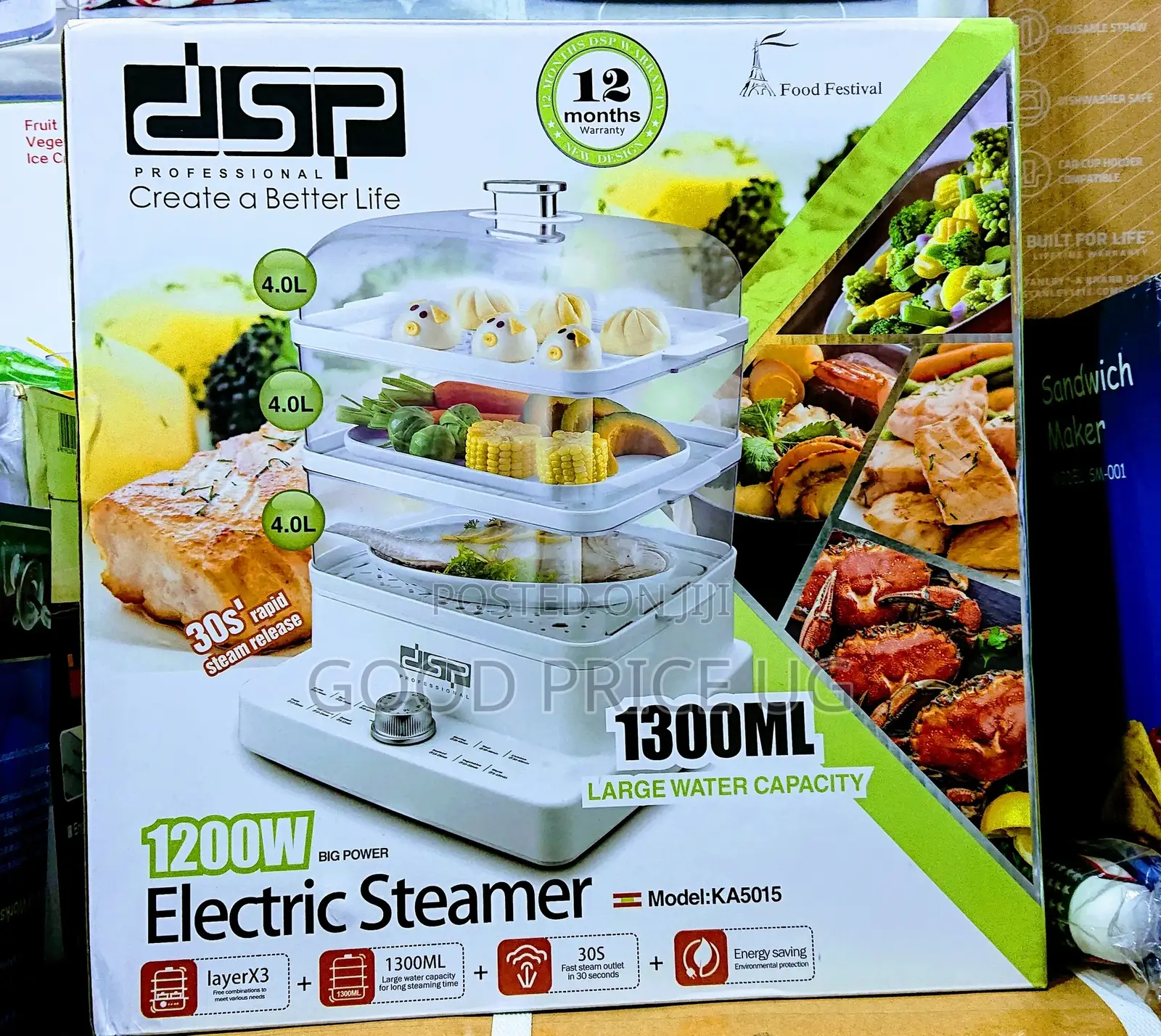 3layer Electric Steamer