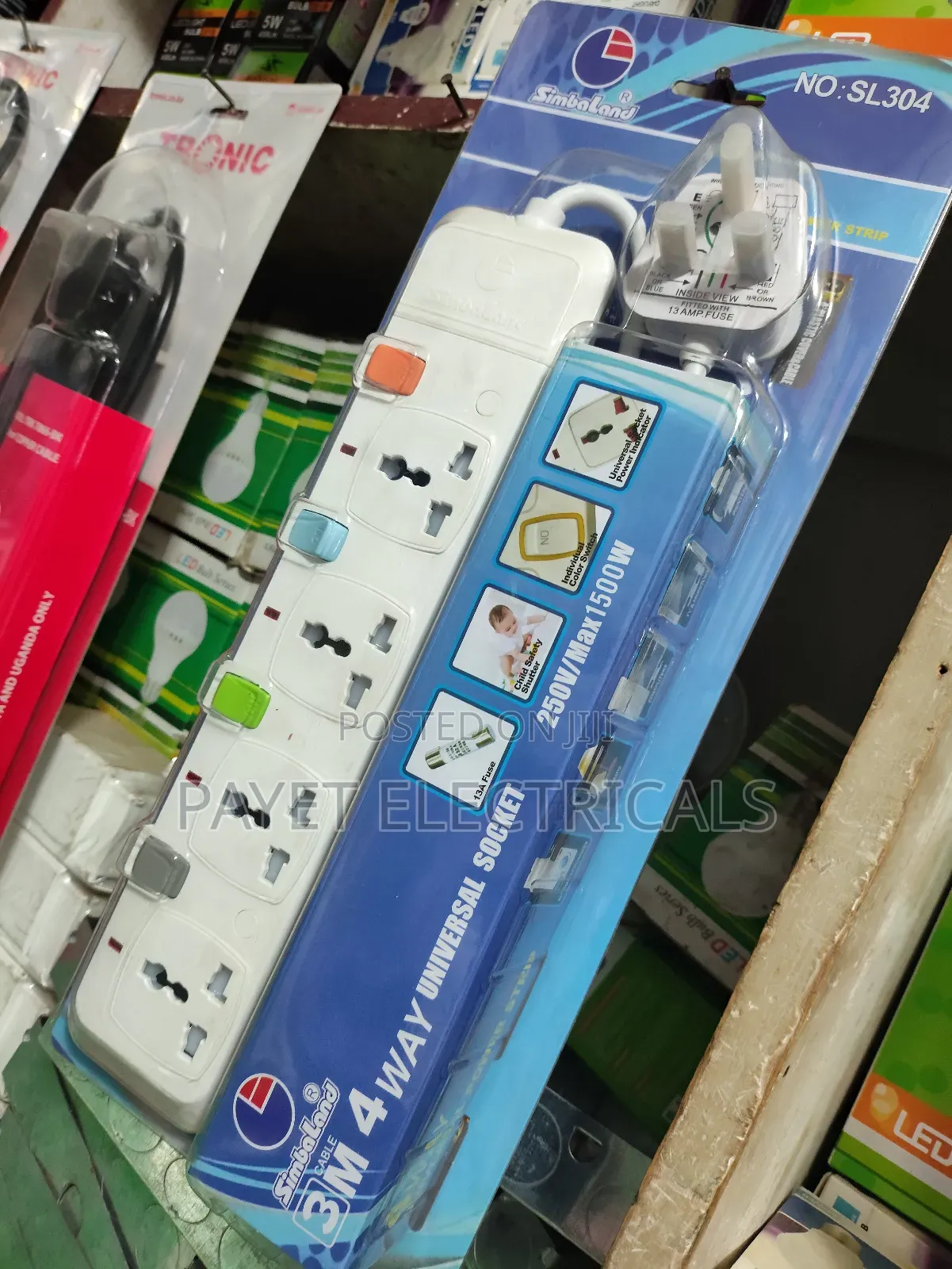 Simbaland 4way Universal Socket/Extension