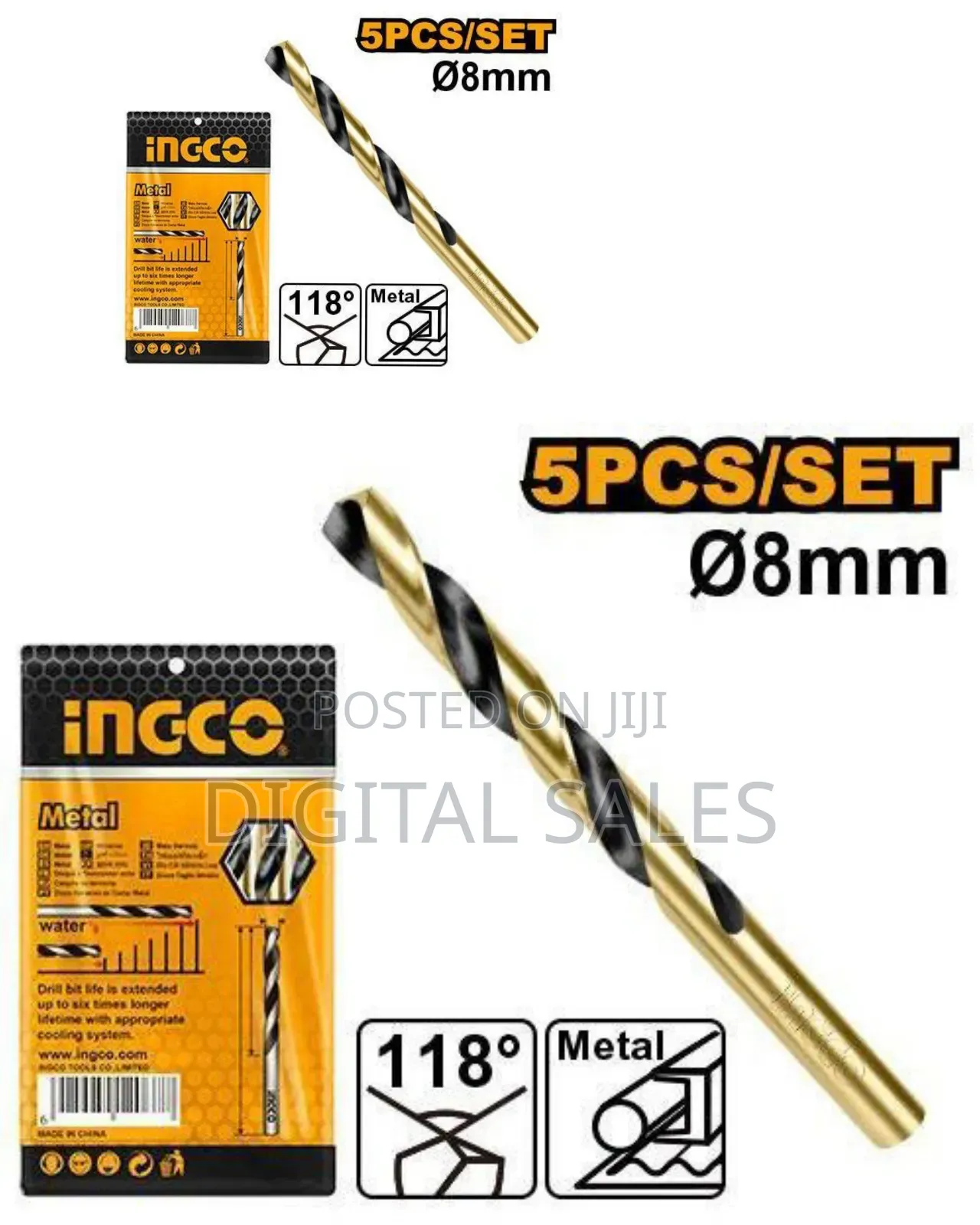 Ingco DBT - HSS Drill Bit - Orange