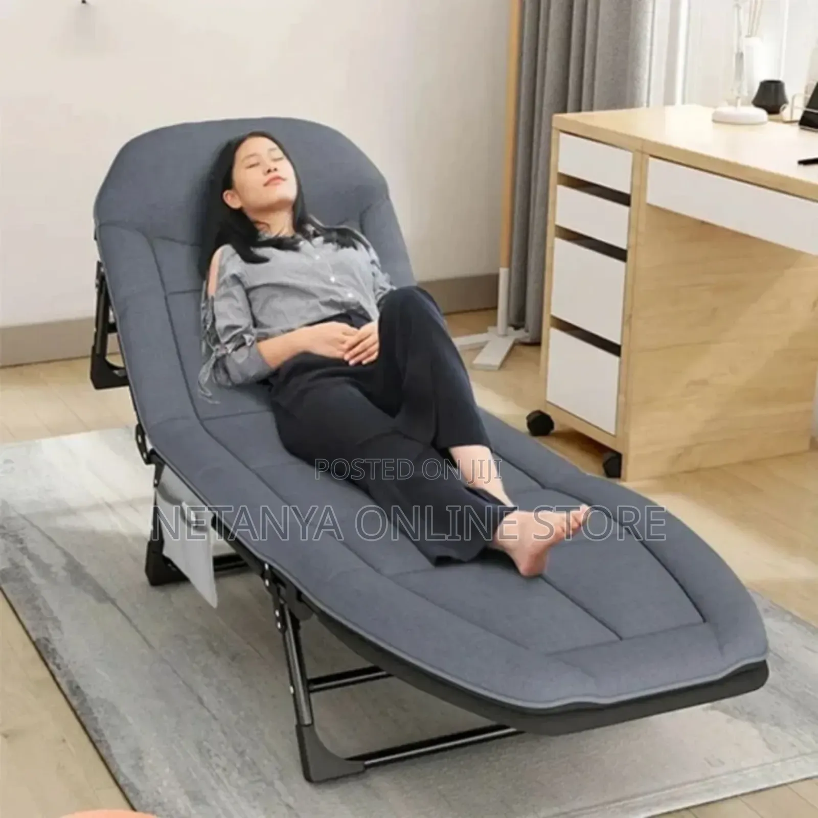 Adjustable Folding Bed With Cushion