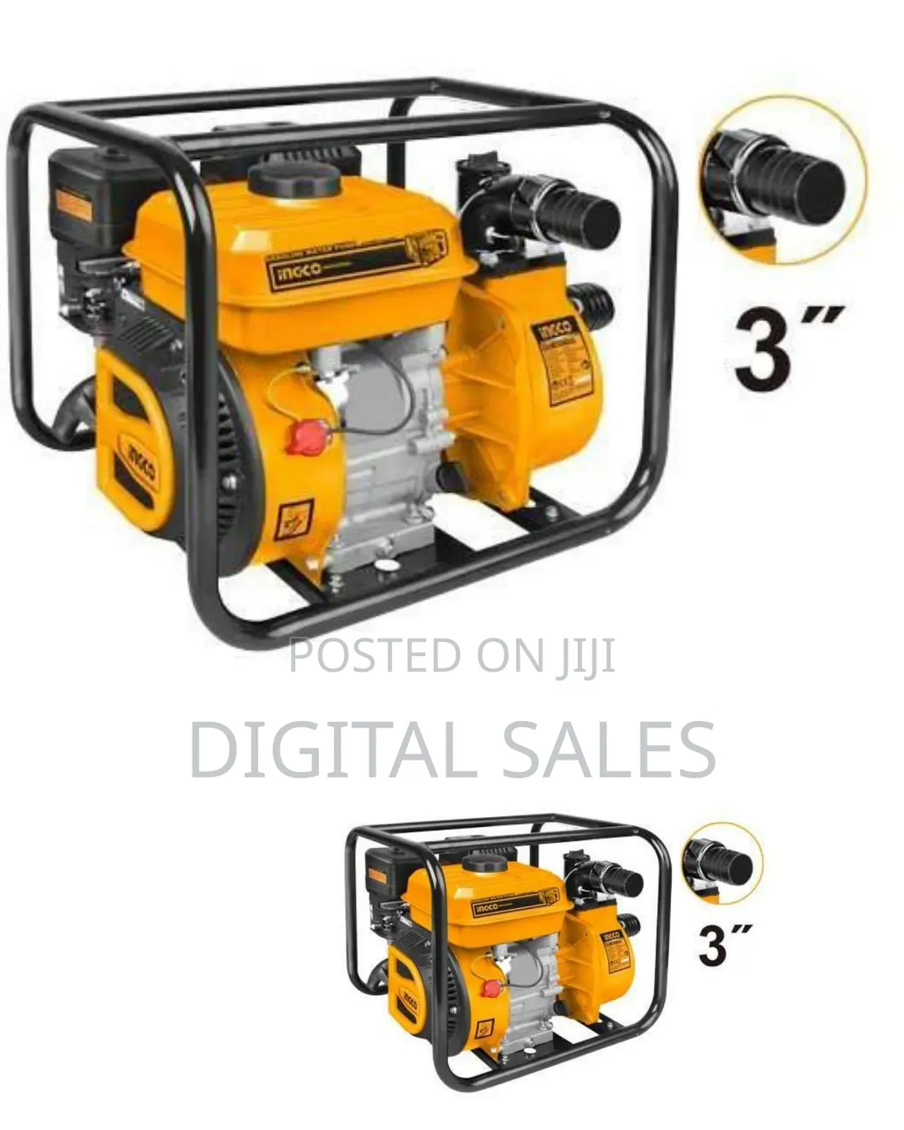 Ingco Gasoline Generator _ Orange/ Black