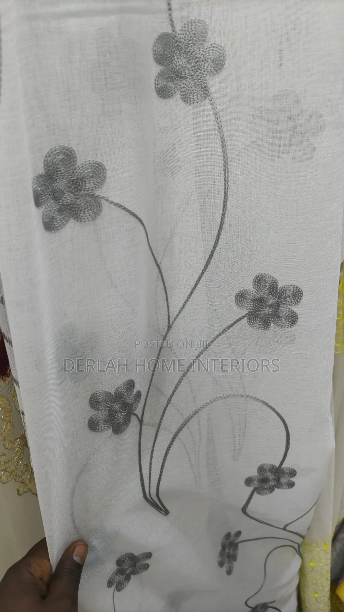 Grey Curtain Matching Sheers
