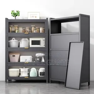 5-Tier Kitchen Storage Cabinet With Flip Doors