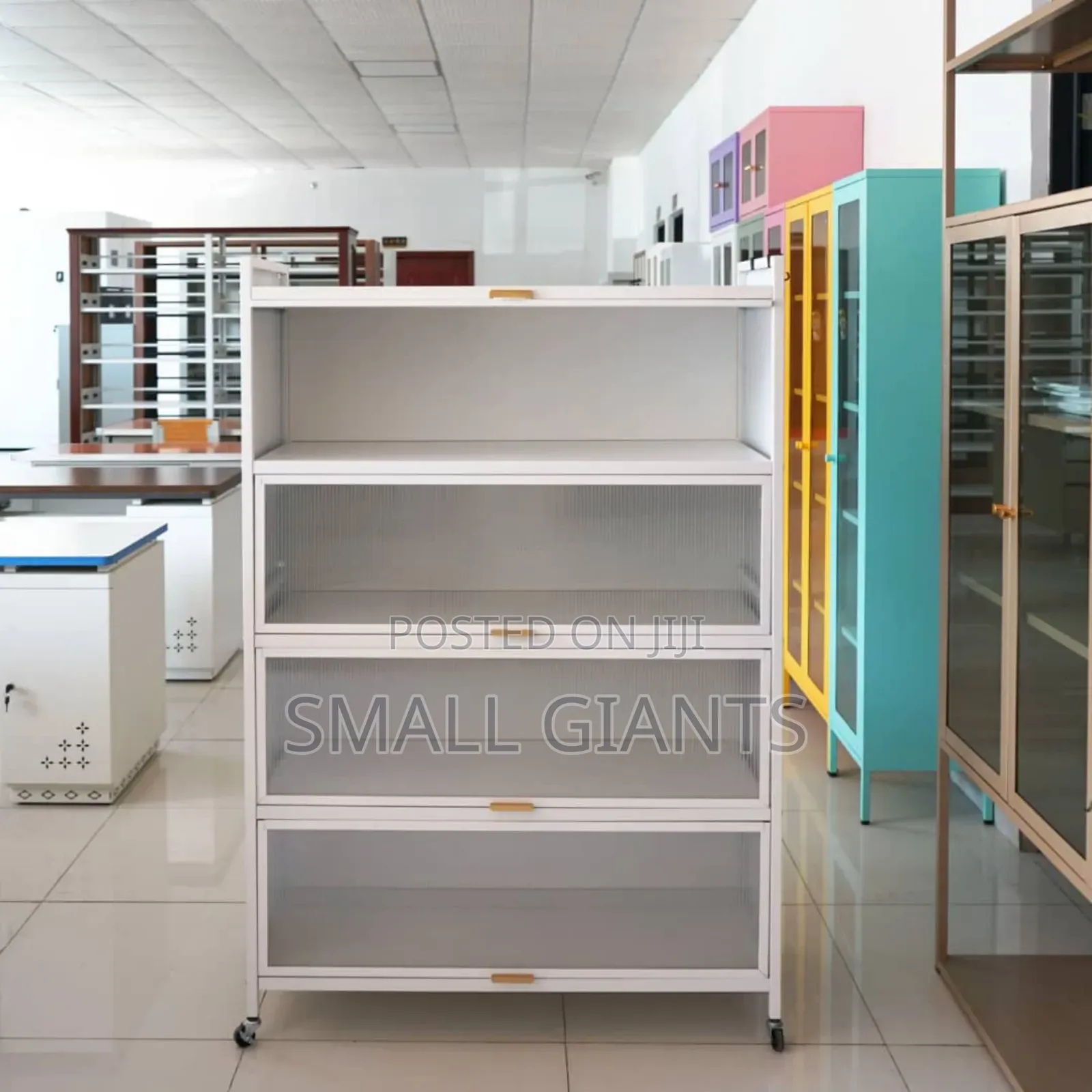5-Tier Kitchen Storage Cabinet With Flip Doors