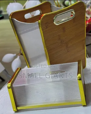 Premium Plastic Tissue Holder Box and Trash Bin Dustbin Set