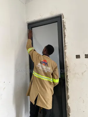 Aluminum Bathroom Door Grey Colour