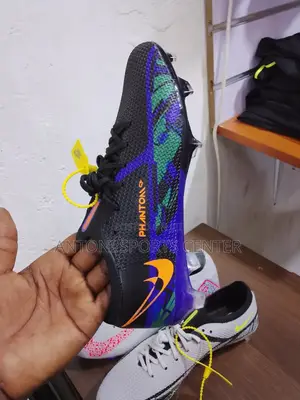 Black and Blue Color Original Soccer Boots