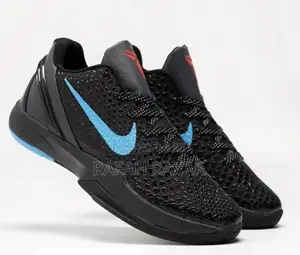Original Black/Blue Nike Kobe 6 “Dark Knight” Basketball Sneakers