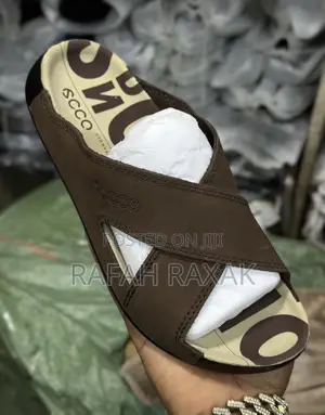 Original Men’S Brown Ecco Cross Leather Sandals