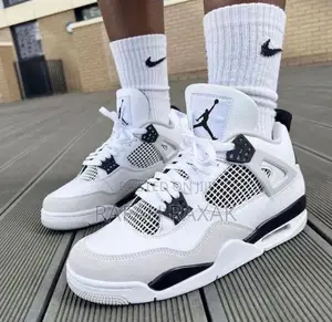 Original Air Jordan 4 Retro “Military Black” Sneakers