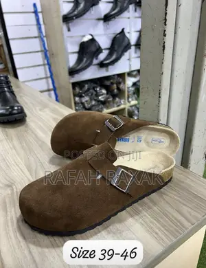 New Classic Brown Suede Birkenstock Boston Sandals