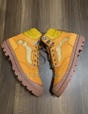 Original Men’S Brown Leather Palladium Outdoor Boots