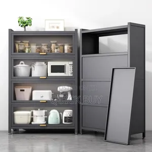 5-Tier Kitchen Storage Cabinet With Flip Doors