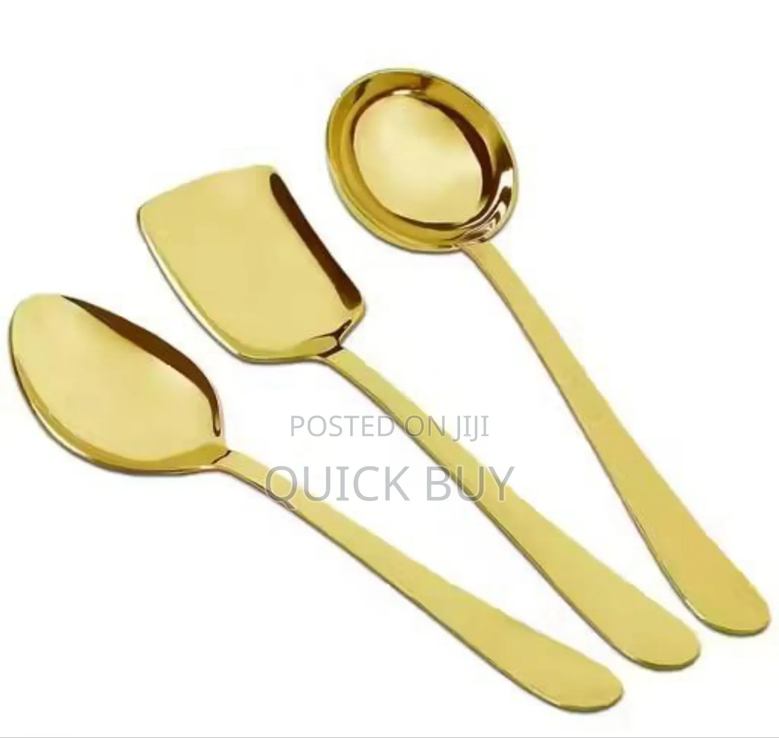 3pcs Stainless Steel Serving Spoons Set
