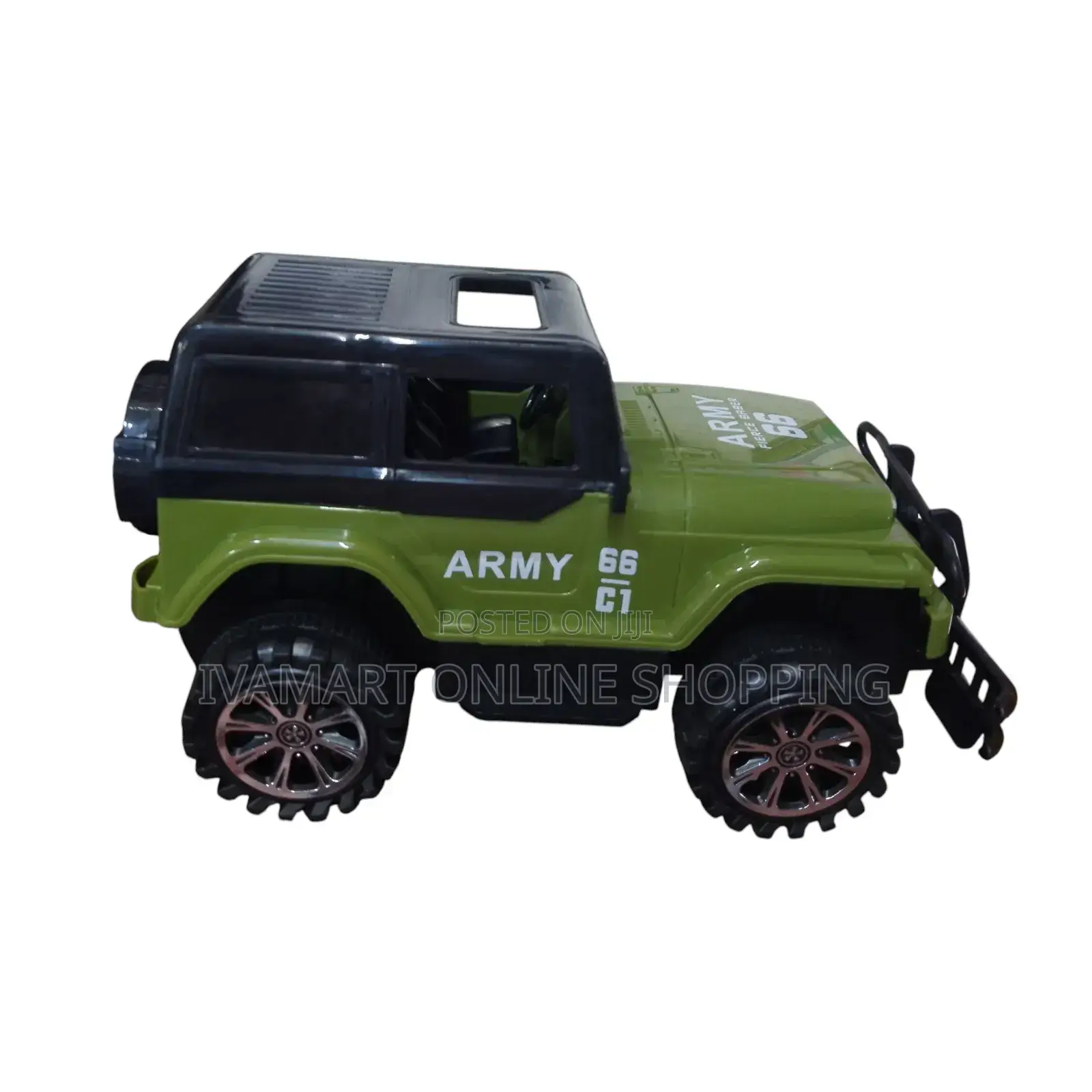 Army Jeep Car Toy for Kids - Pull and Push, No Batteries Required
