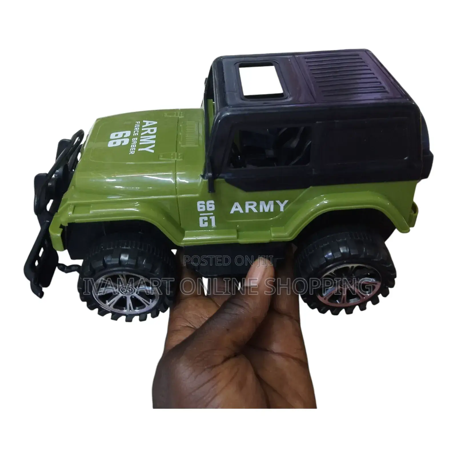Army Jeep Car Toy for Kids - Pull and Push, No Batteries Required