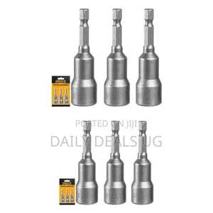 Ingco Nut Setter Set Magnetic 10mm 3pc -Silver