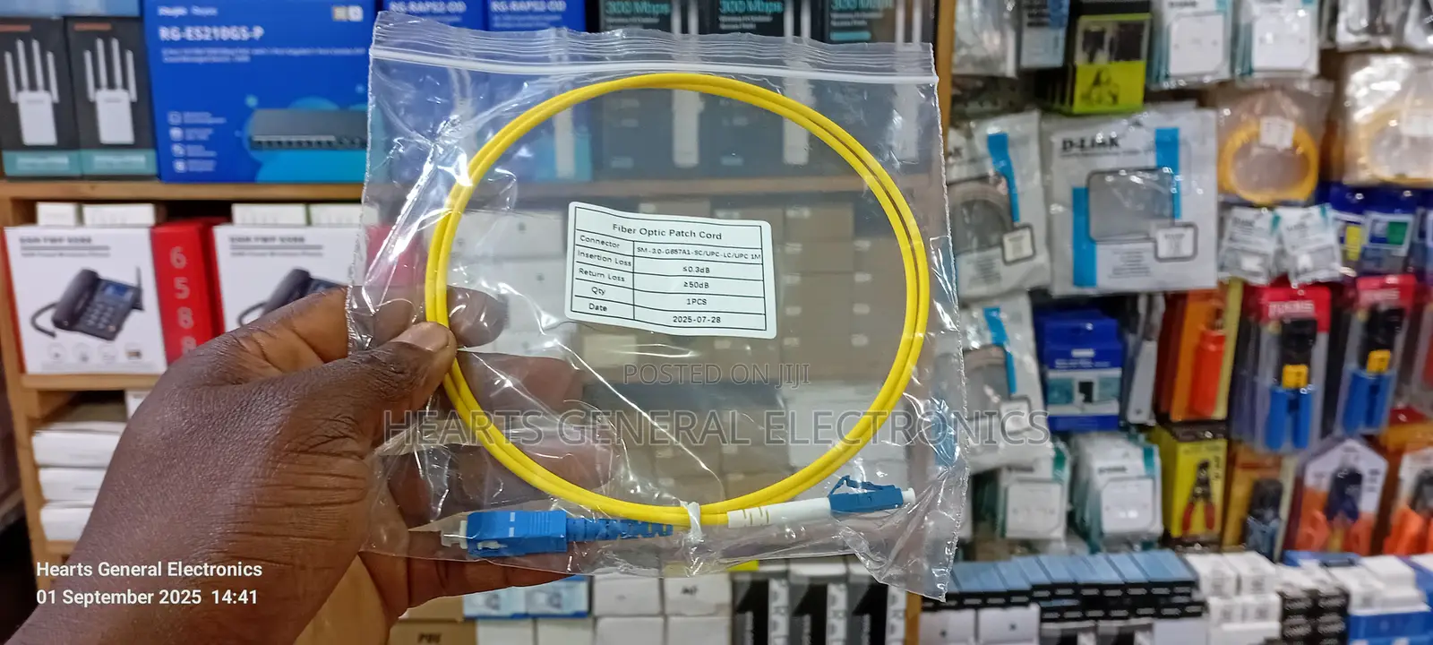 Sc To Sc Upc Fiber Patch Cord 1m