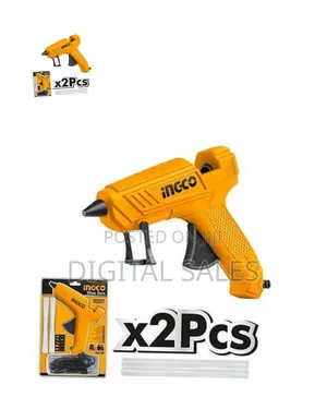 Ingco Glue Gun Volts:220-240v~50/60hz - Orange, Black