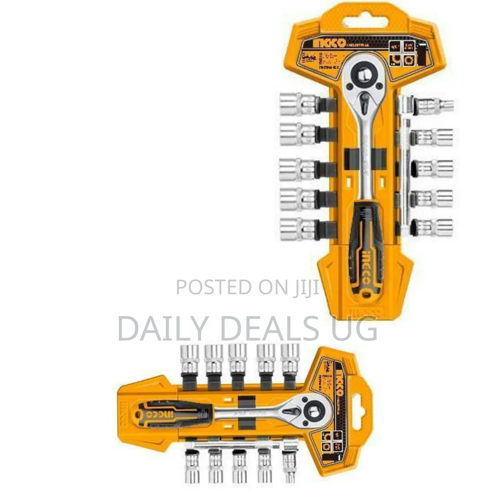 Ingco 12pcs 1/4" Socket Set -Orange