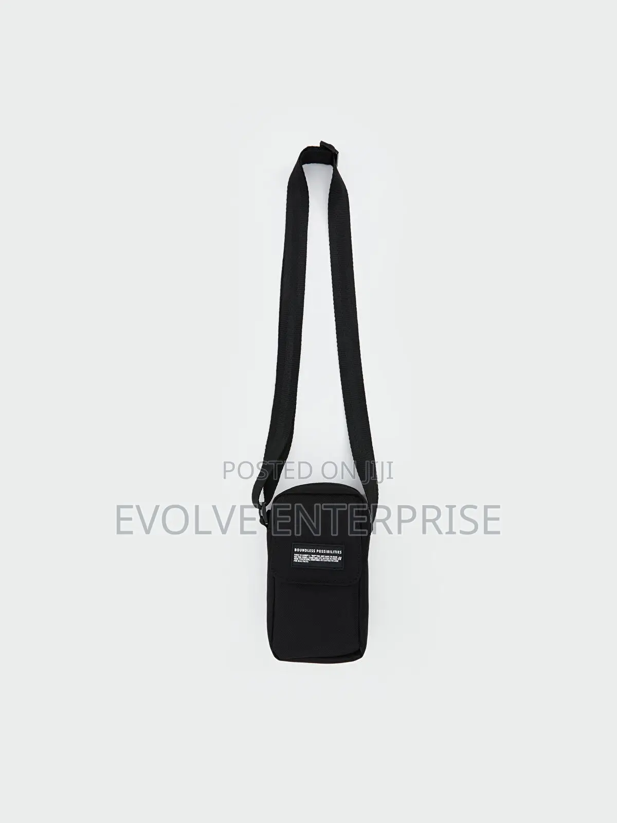 Text Printed Men's Sling Bag
