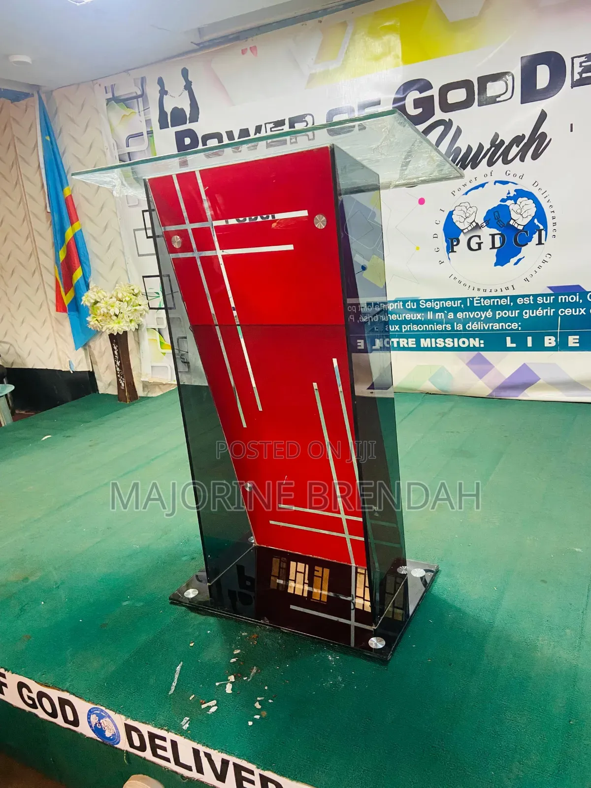 Reddish Podium