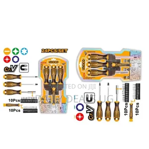 Ingco 24 Piece Screwdriver and Bits Set -Multicolour