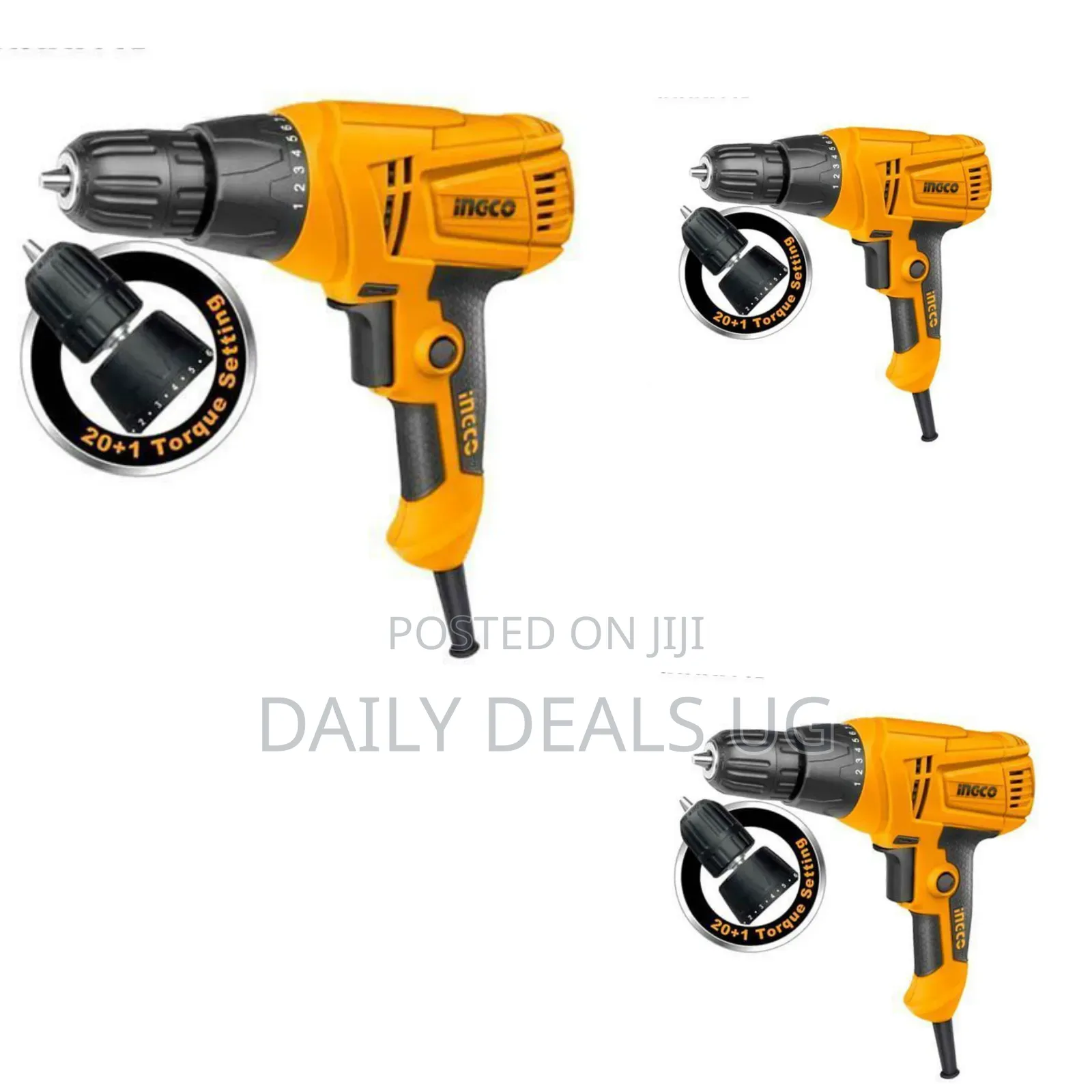 Ingco Electric Drill -Yellow