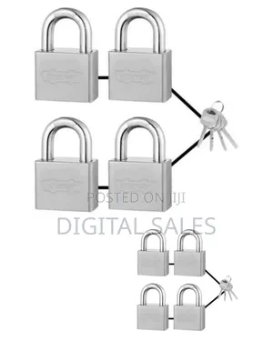Ingco Wadfow Wpds444 4pcs-Key-Alike Vane Iron Padlock (Square Type