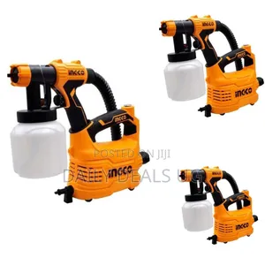 Ingco HVLP Spray Gun -Yellow, Black