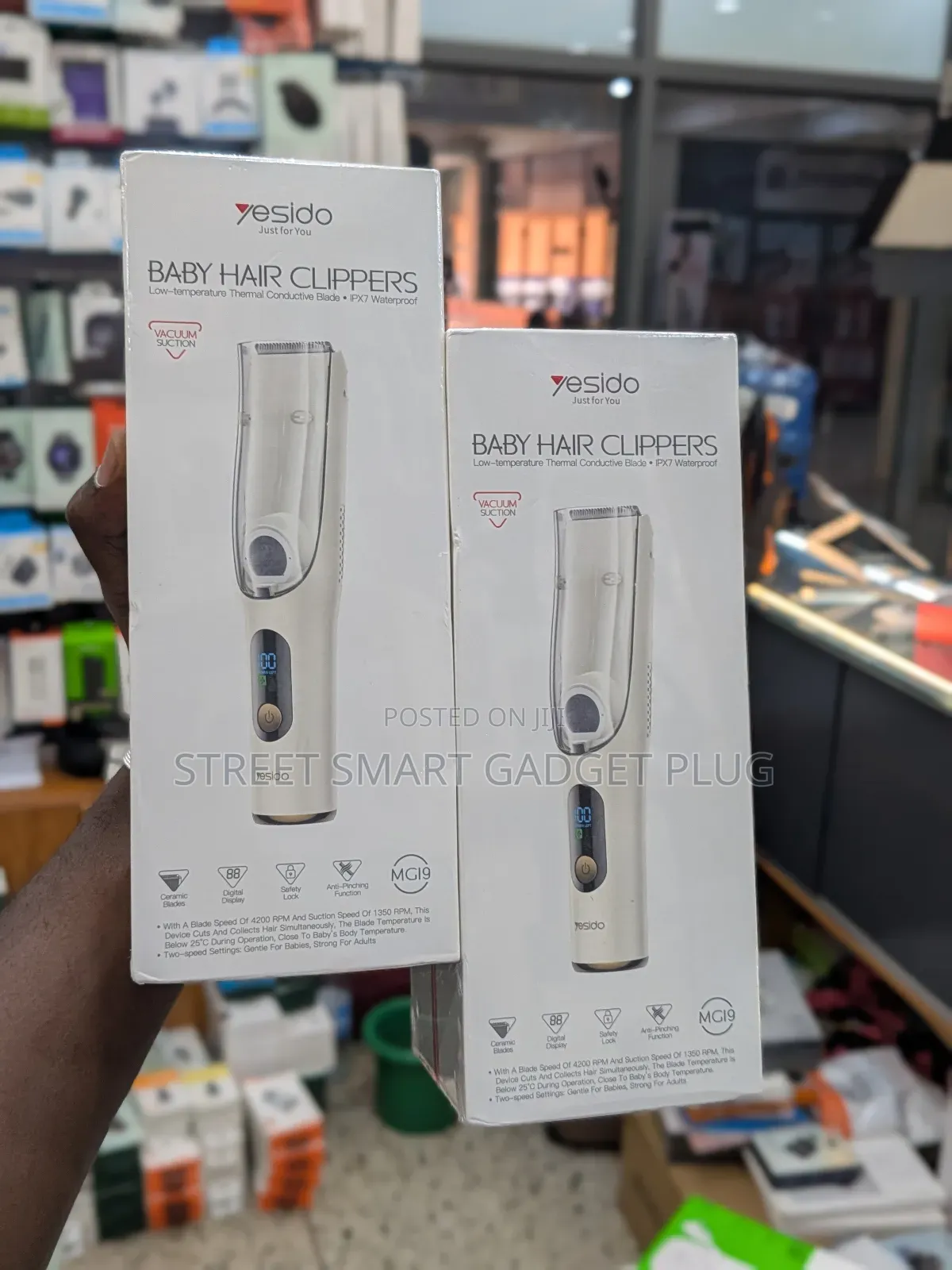 Yesido Baby Hair Clippers Vaccum Suction