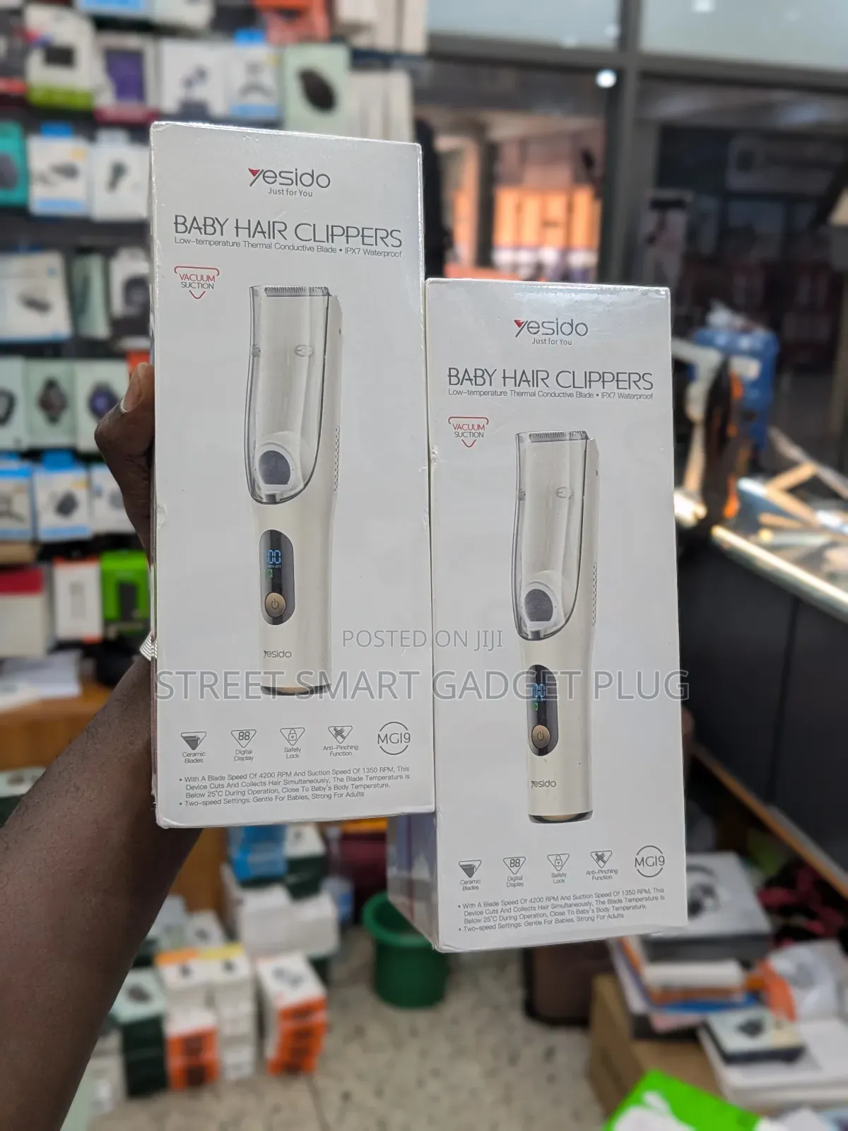 Yesido Baby Hair Clippers Vaccum Suction