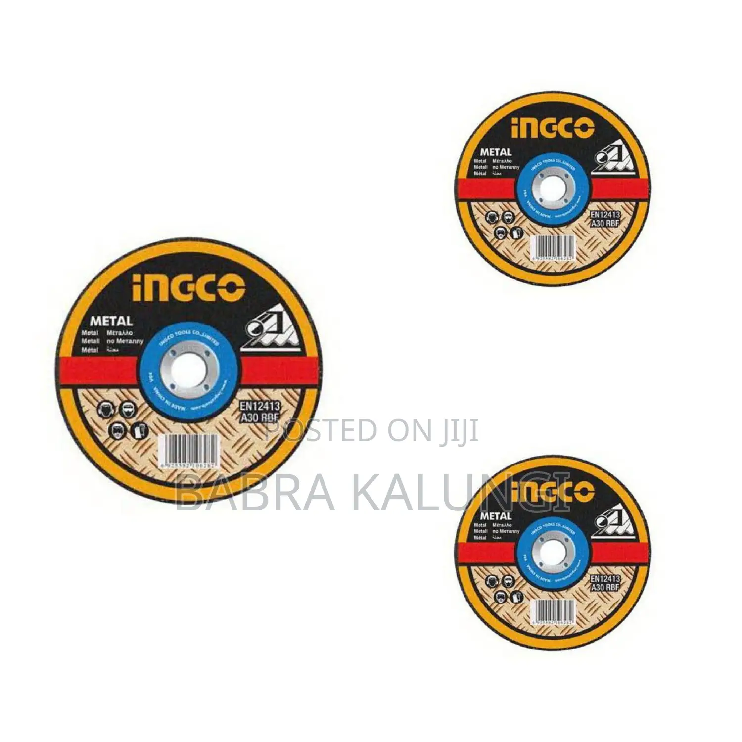 Ingco McD121151 Abrasive Metal Cutting Disc - Yellow