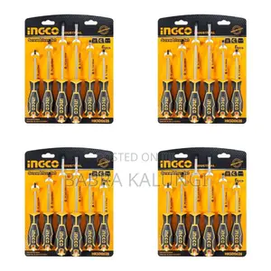 Ingco 6pcs of Insulated Screwdriver Set - Yellow