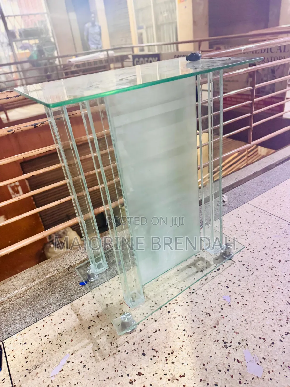 White Clear Podium