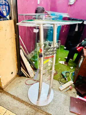 Piped Steel Stand Podium
