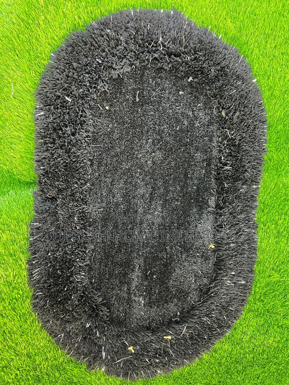 Hot Red Oval Doormat