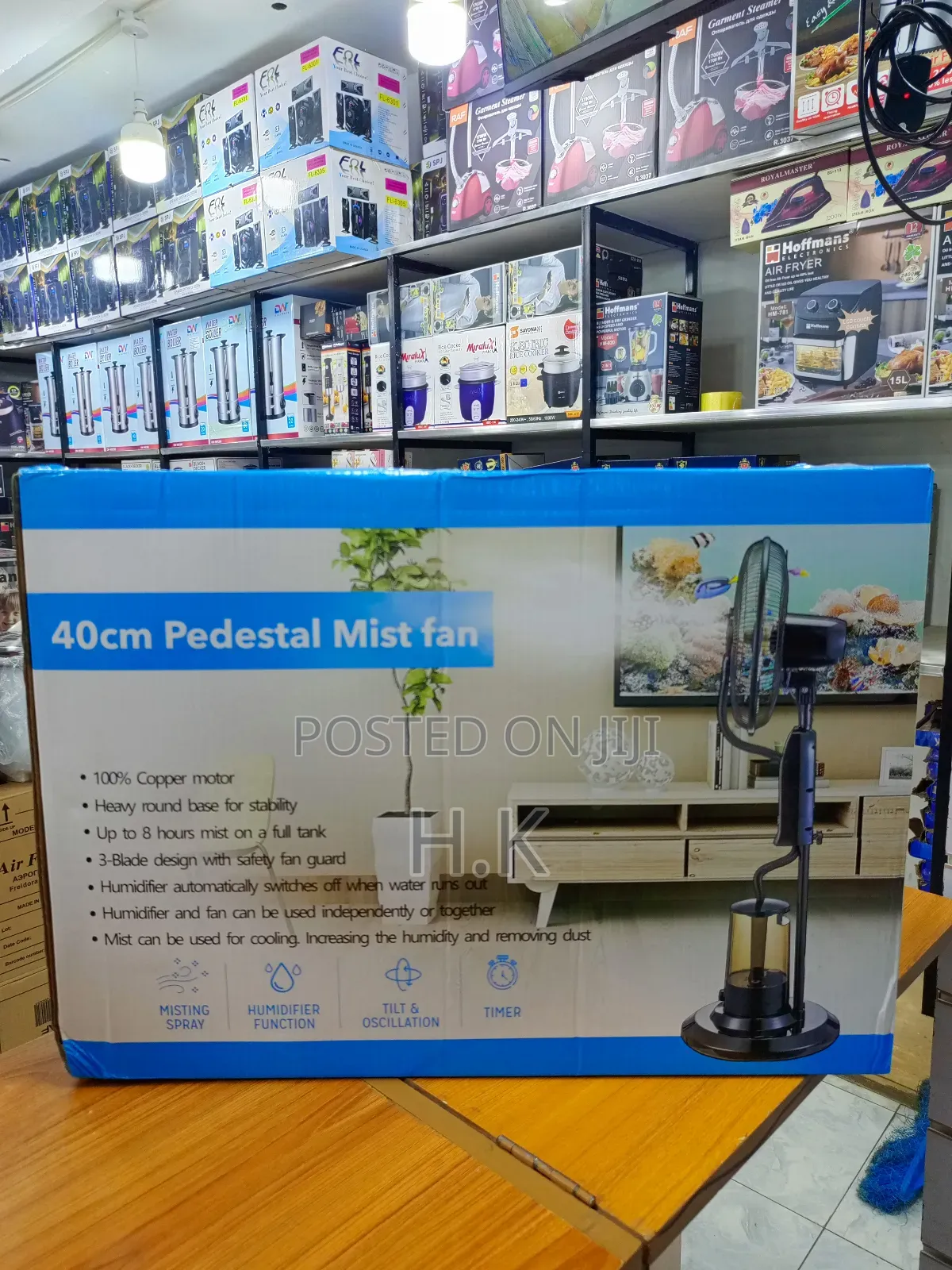 40cm Pedestal Mist Fan.