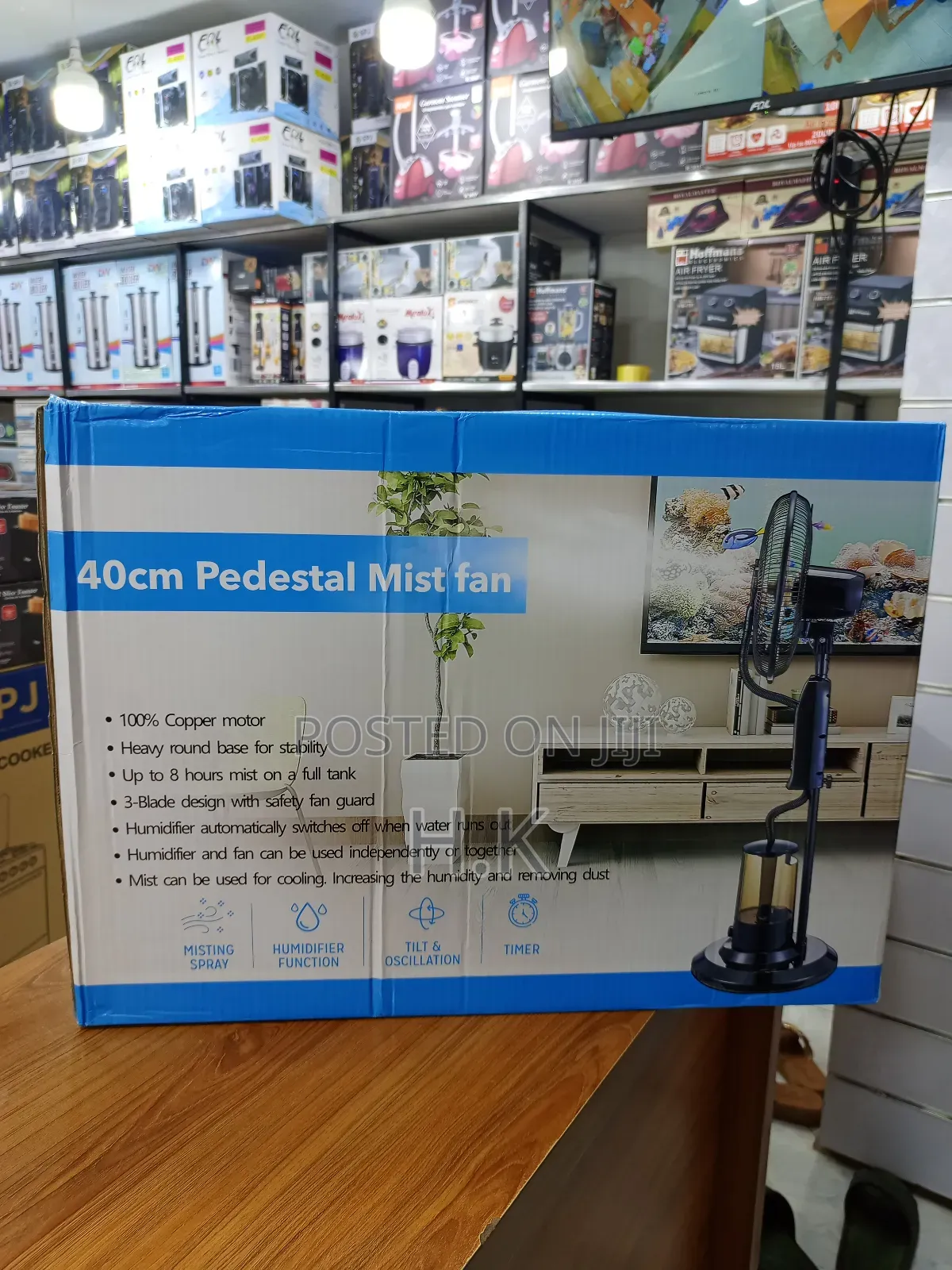 40cm Pedestal Mist Fan.