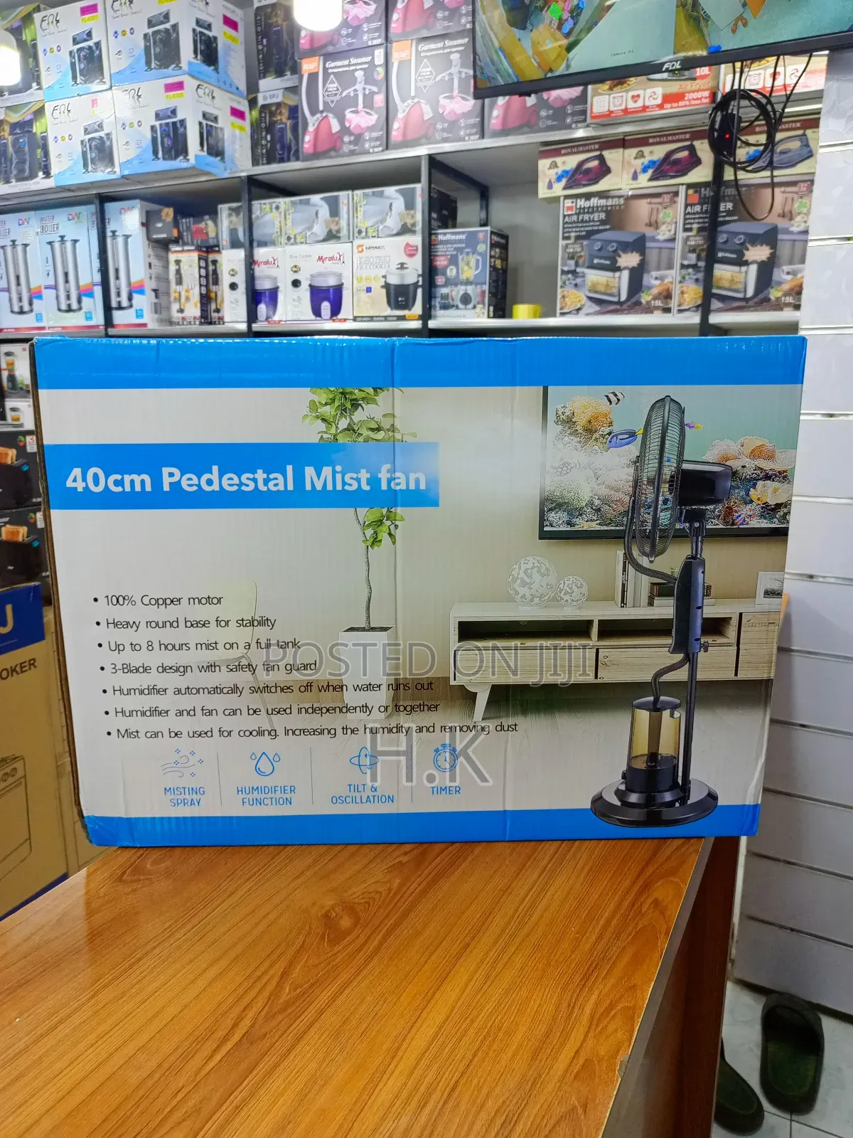 40cm Pedestal Mist Fan.