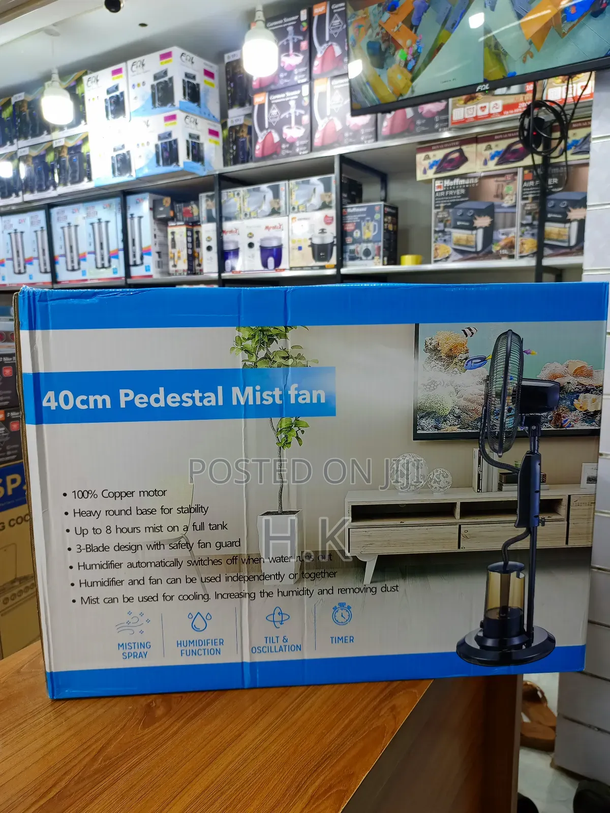 40cm Pedestal Mist Fan.