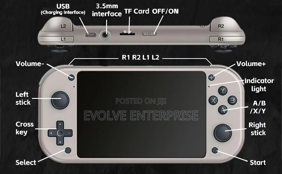 Retro Handheld Portable Video Game Console - 4.3"